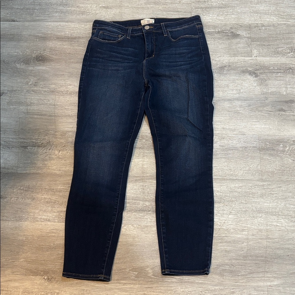 L’AGENCE Margot High-Rise Skinny Jeans Baltic Dark Denim Sz 30